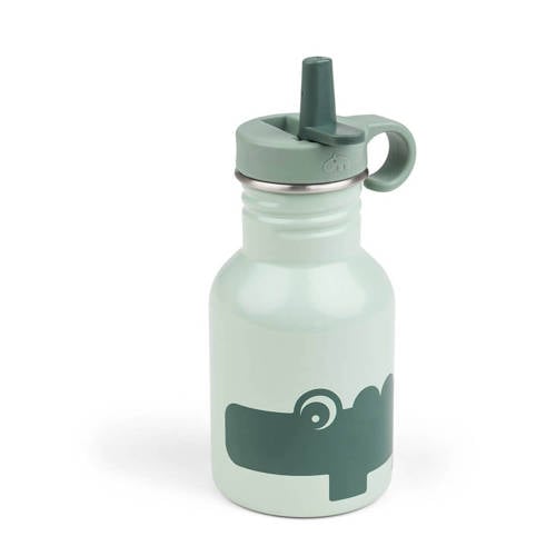 Done by Deer Metalen drinkfles - Groen afbeelding