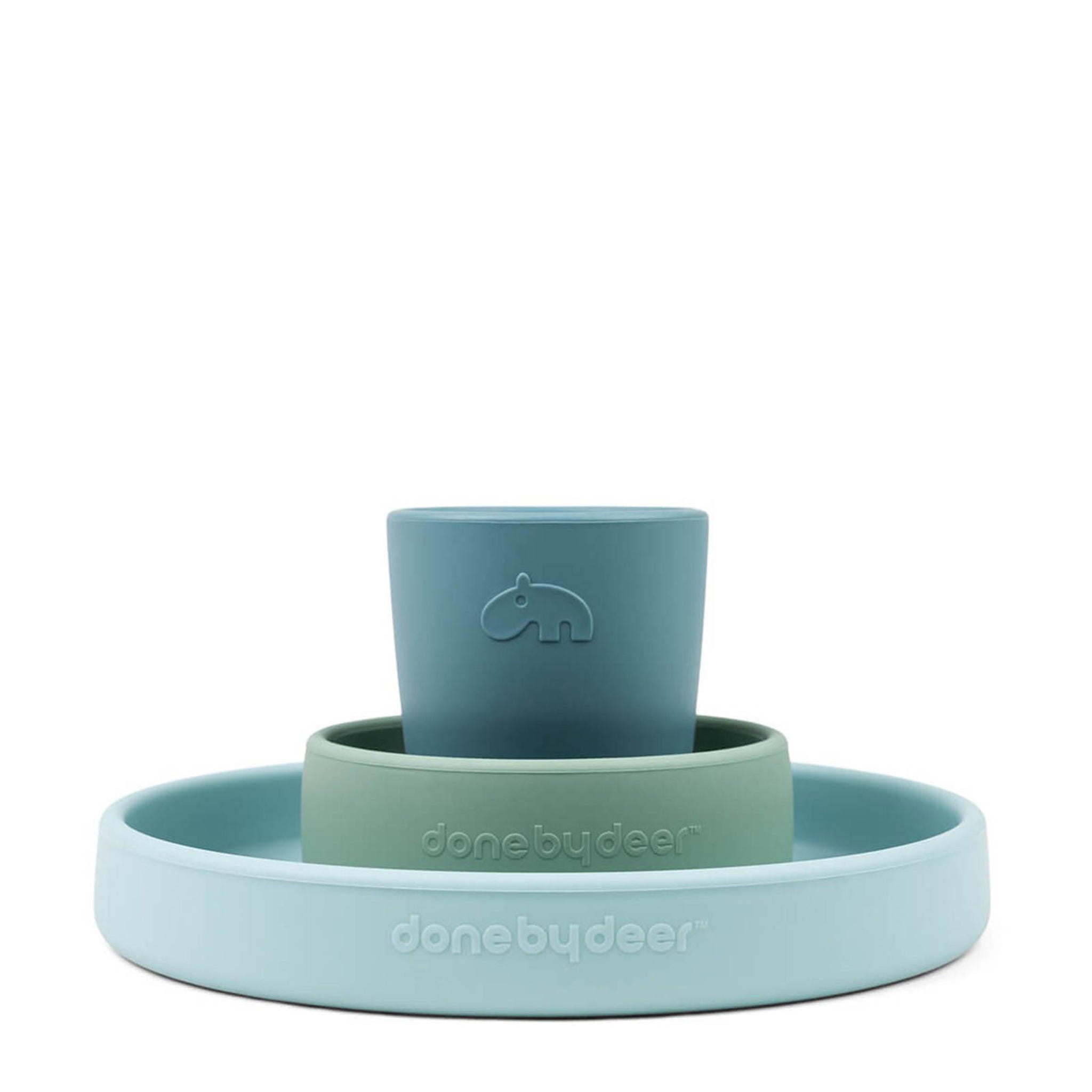 Done by Deer siliconen dinerset Happy Clouds - Afbeelding 2