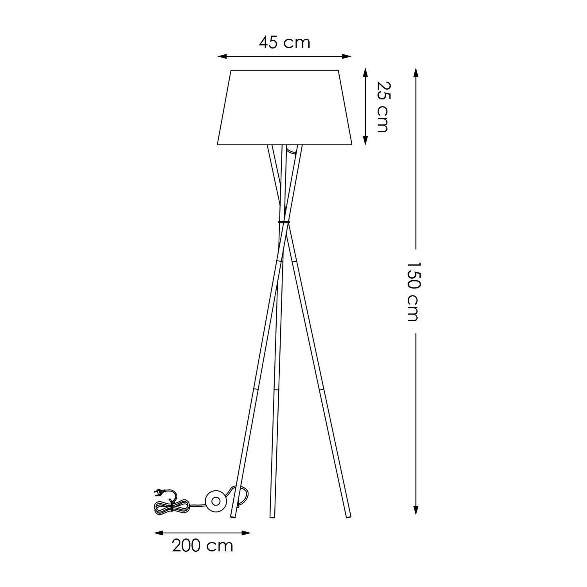 NOUS Living vloerlamp Didier (Ø45 cm) - Afbeelding 5