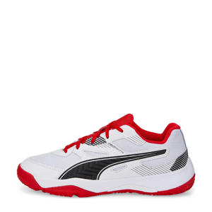 Solarflash Jr II voetbalschoenen wit/rood/zwart