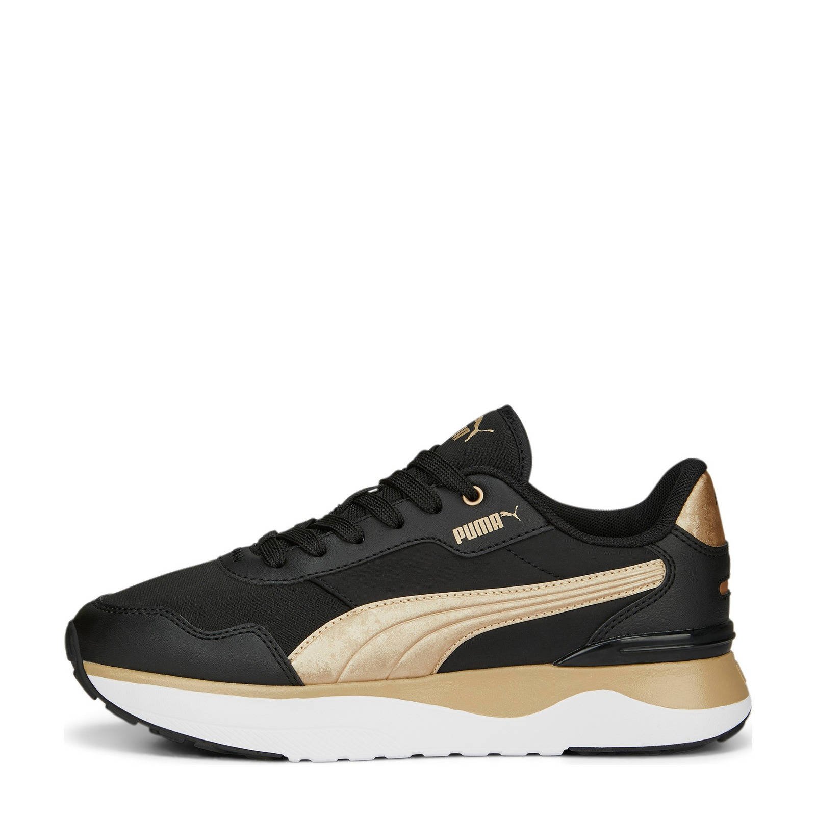 Puma sneakers 2025 zwart goud