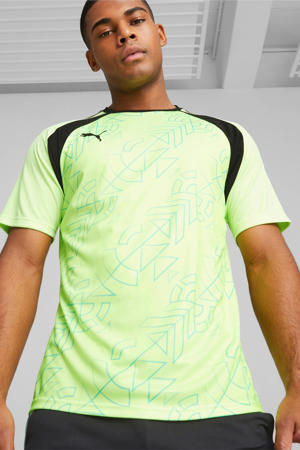 Senior  voetbalshirt neon groen/zwart