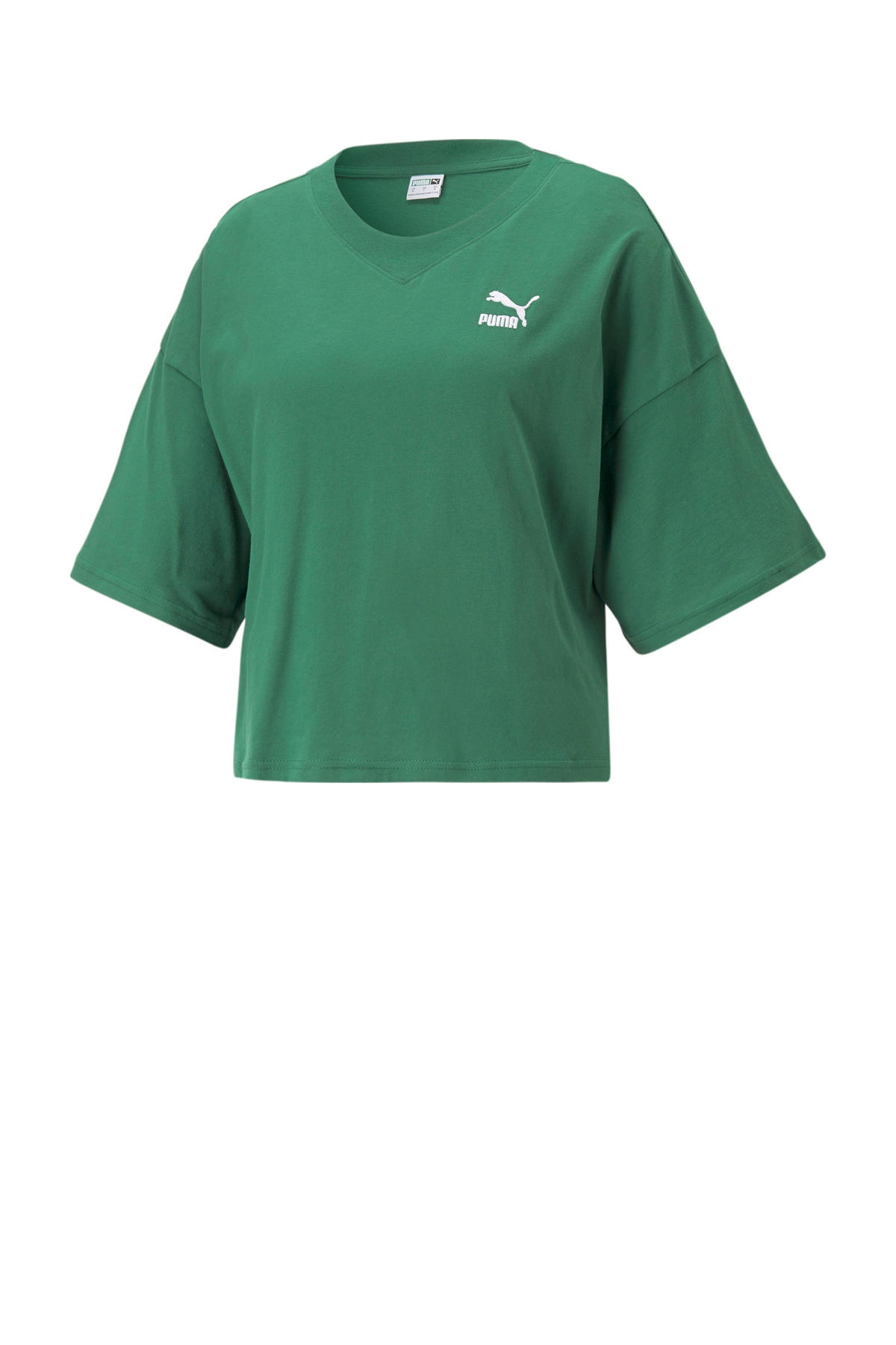T-shirt met logo groen |