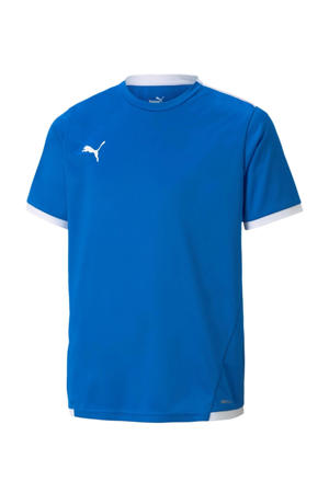 Junior  voetbalshirt blauw/wit