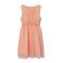 NAME IT KIDS semi-transparante jurk NKFVABOSS met all over print perzik