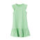 NAME IT KIDS jurk NKFVIDA met all over print en volant lichtgroen/wit
