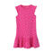 NAME IT KIDS jurk NKFVIDA met all over print en ruches fuchsia/wit