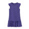 NAME IT KIDS jurk NKFVIDA met all over print en ruches paars/wit