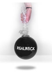 thumbnail: RealRock Realistische dildo Met Scrotum - Transparant - 21 cm