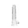 RealRock Realistische dildo Met Scrotum - Transparant - 21 cm