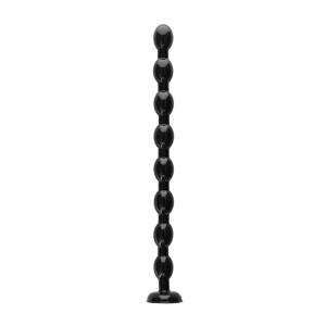 ass snake beaded dildo - zwart