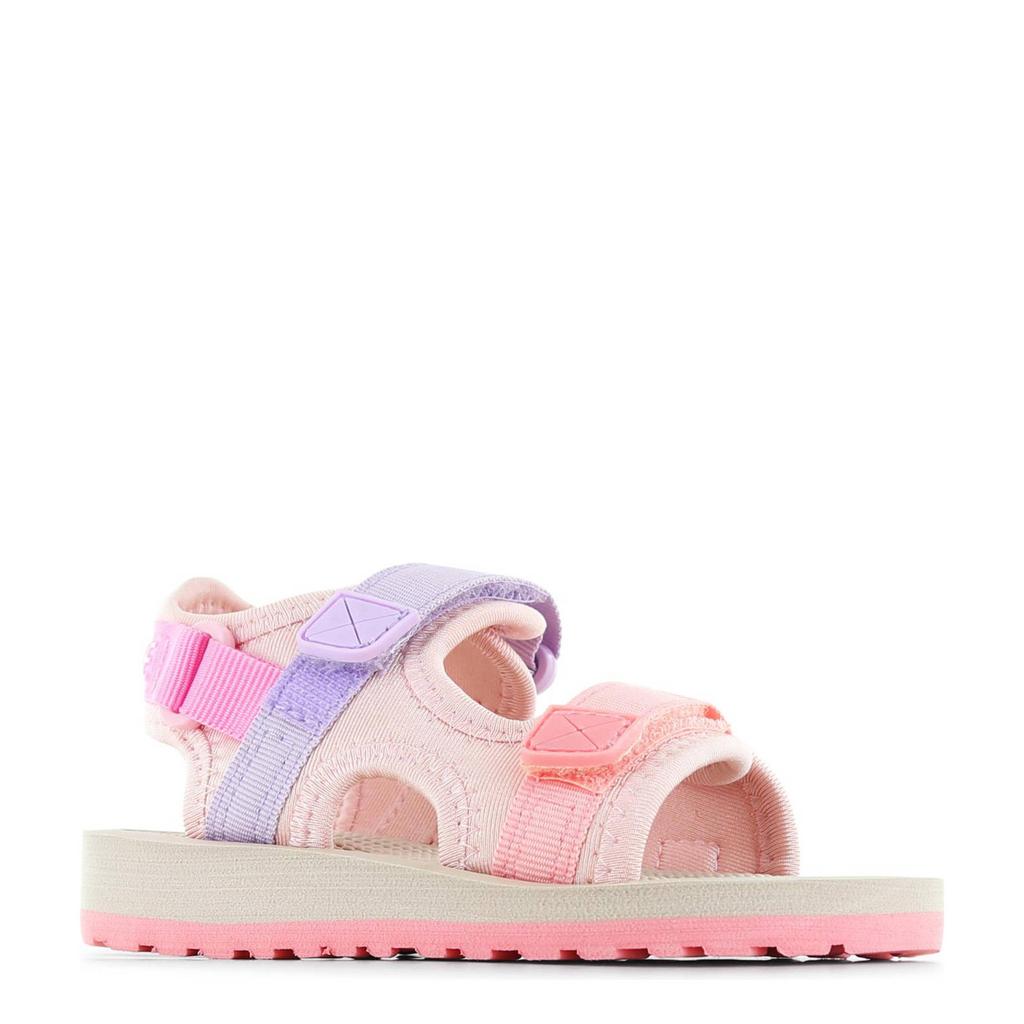 Roze en lilakleurige meisjes Shoesme sandalen - van canvas met klittenband