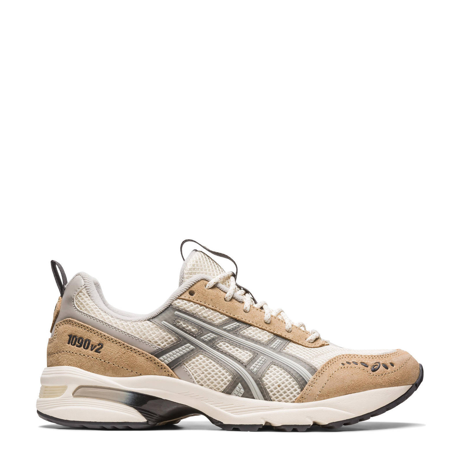 ASICS GEL-1090™ V2 suède sneakers ecru/beige/grijs | wehkamp