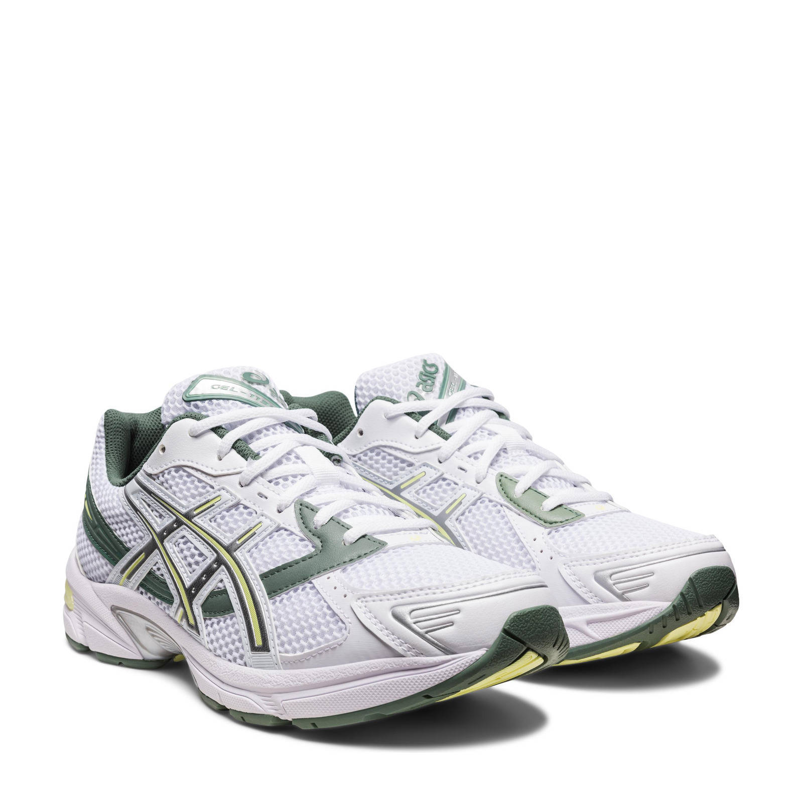 ASICS Gel-1130 sneakers wit/groen | wehkamp