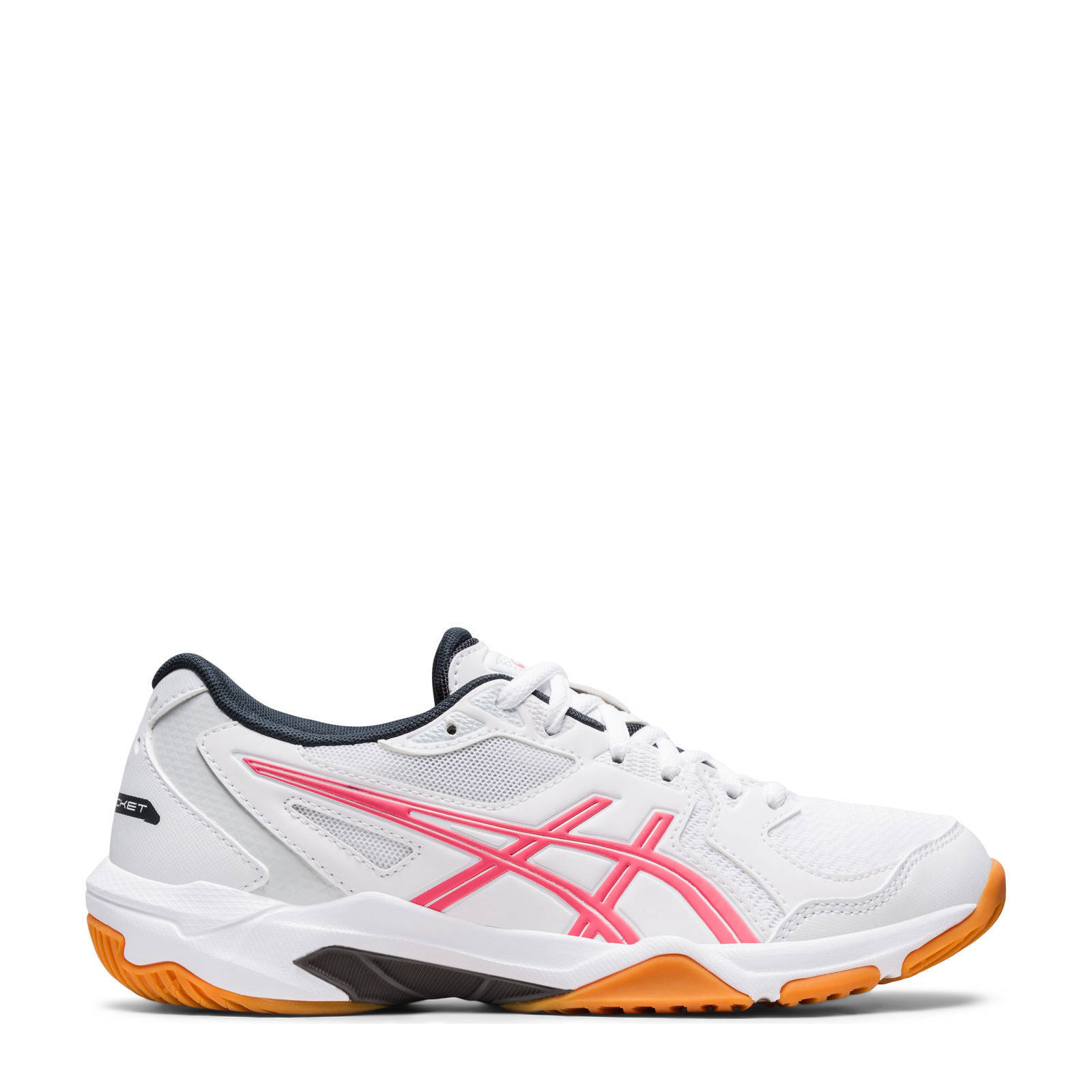 ASICS Gel-Rocket 10 zaalsportschoenen wit/roze | wehkamp