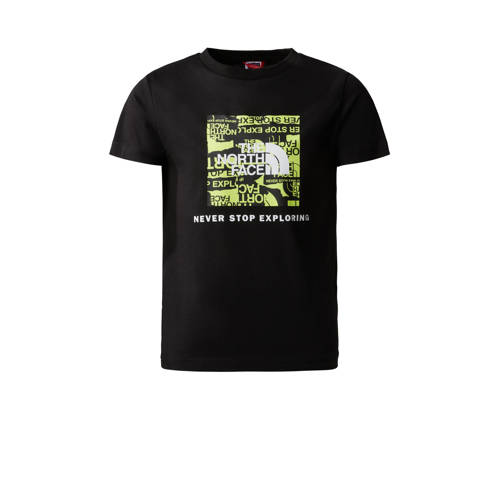 The North Face T-shirt Redbox zwart/wit/groen