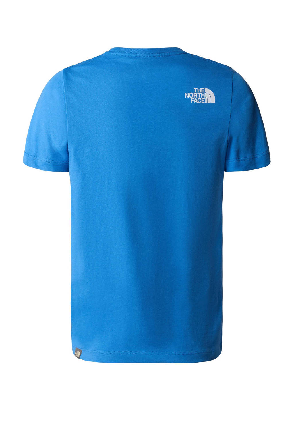 Billy Goat enthousiast eetpatroon The North Face T-shirt met logo blauw/wit | wehkamp