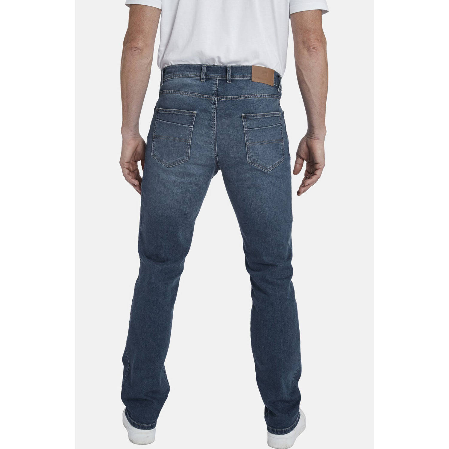 Jan Vanderstorm +FIT Collectie loose fit jeans PEEKE Plus Size blauw
