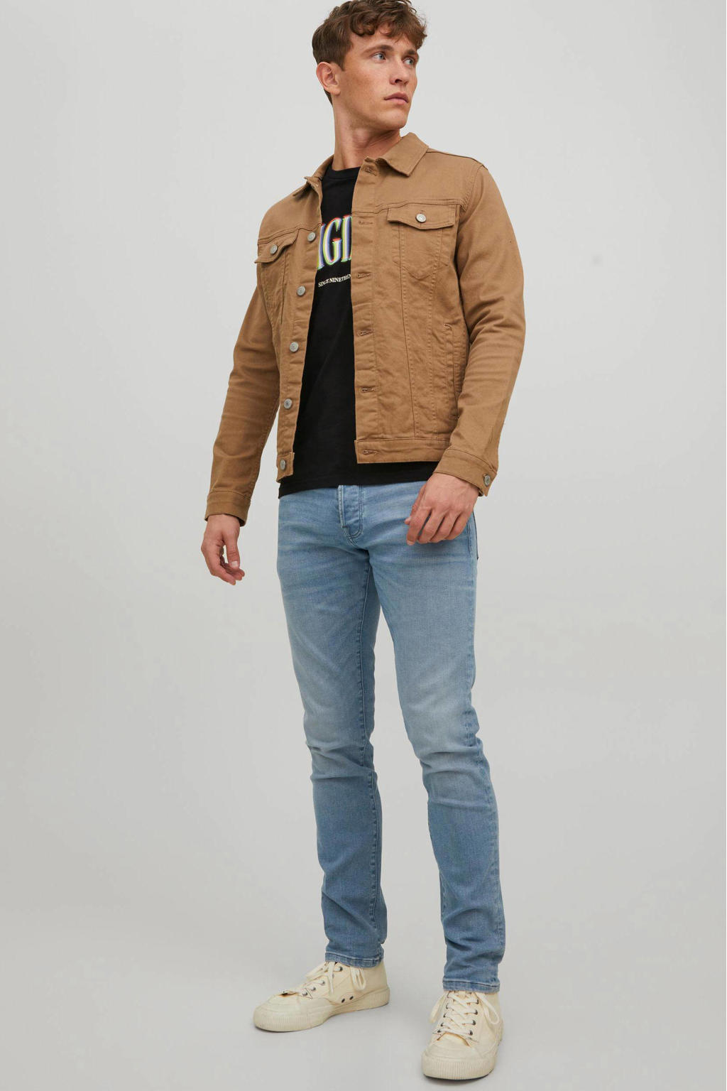 JACK & JONES JEANS INTELLIGENCE slim fit jeans JJIGLENN blue denim