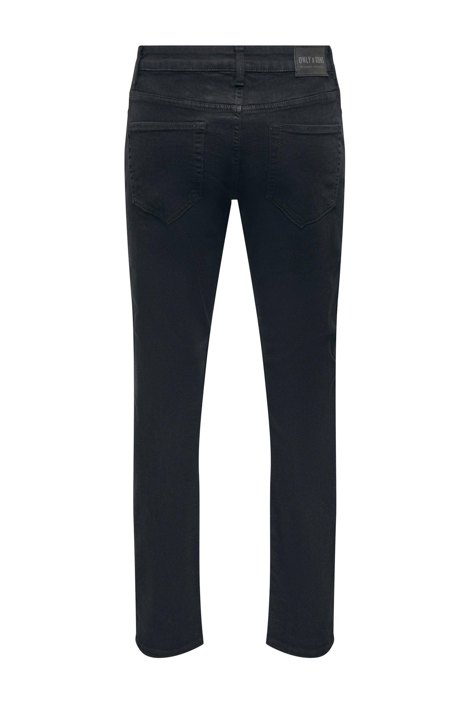 Only & Sons Slim Fit Jeans Onsloom Mid Rise Slim Fit Jeans Black Denim 36 34 Black Denim