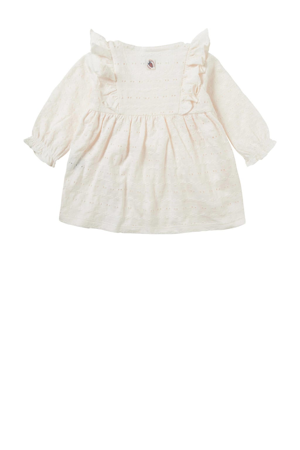 LIL' ATELIER BABY gestreepte baby jurk NBFODO beige/bruin LIL' ATELIER BABY gestreepte baby jurk NBFODO beige/bruin