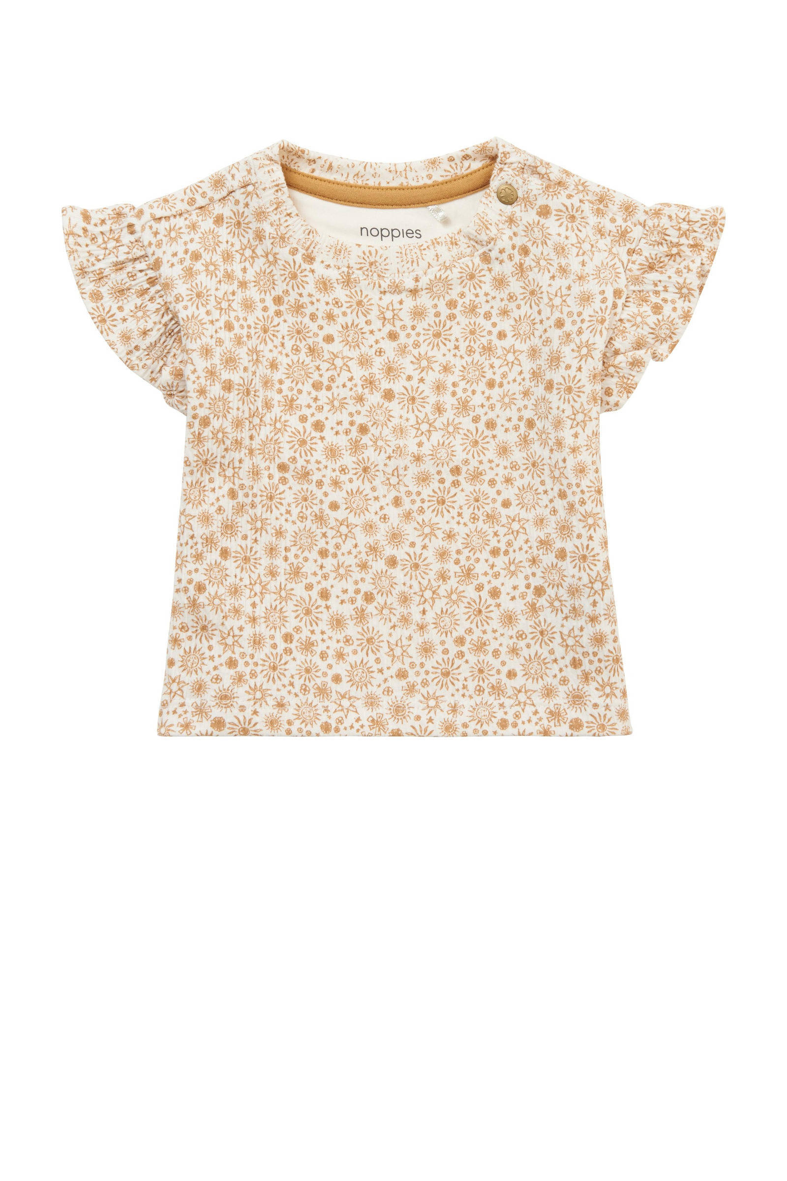 Noppies baby T shirt Newbury met all over print en ruches