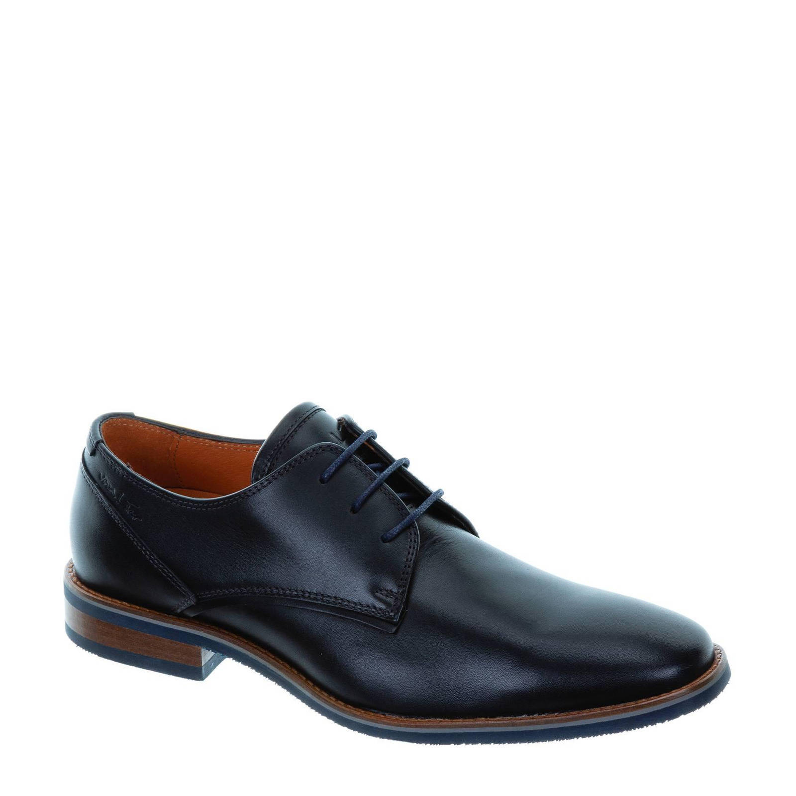 Van Lier Amalfi leren veterschoenen zwart | wehkamp