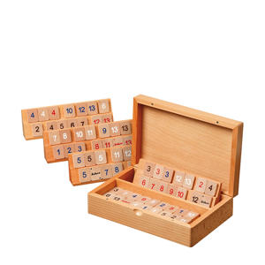 Rummy cassette beukenhout 22x14,5cm