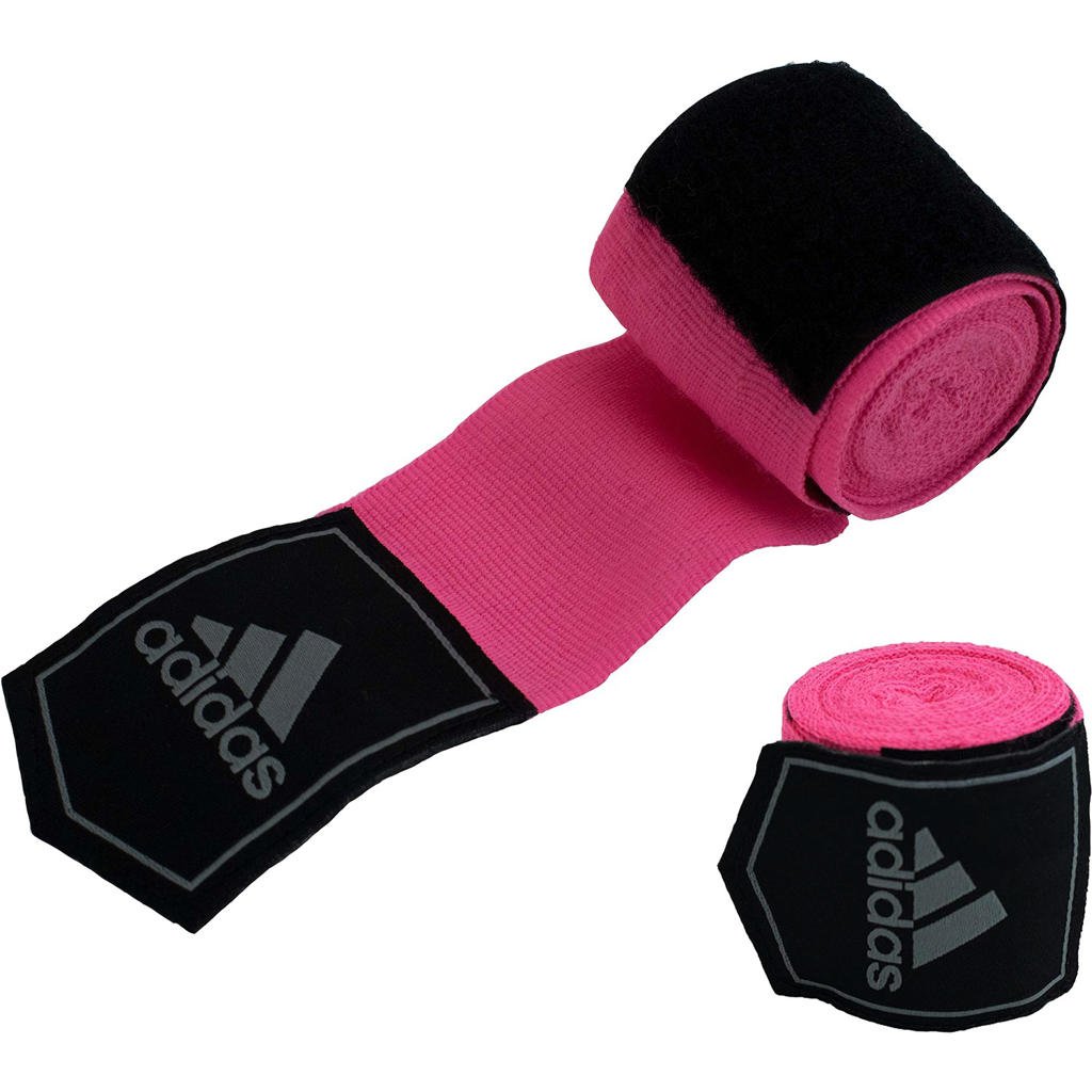 adidas boksbandage 450 cm (roze)
