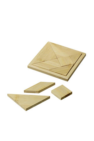 Tangram bamboe 155 x 155 mm