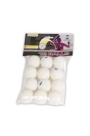 Tafeltennis ballen Hobby celluloidvrij 12st. Tafeltennisballen Hobby celluloidvrij 12 stuks