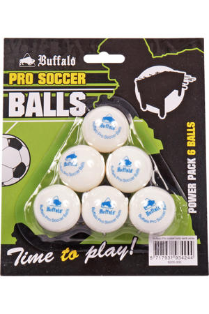 Pro Set tafelvoetbalballetjes (wit)