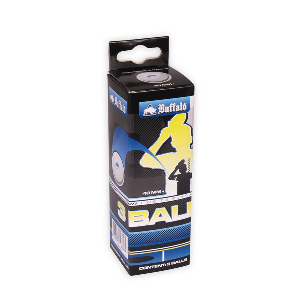 Buffalo Tafeltennisballen Competitie 3* 3st.