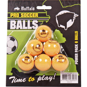 Pro Set tafelvoetbalballetjes (geel)