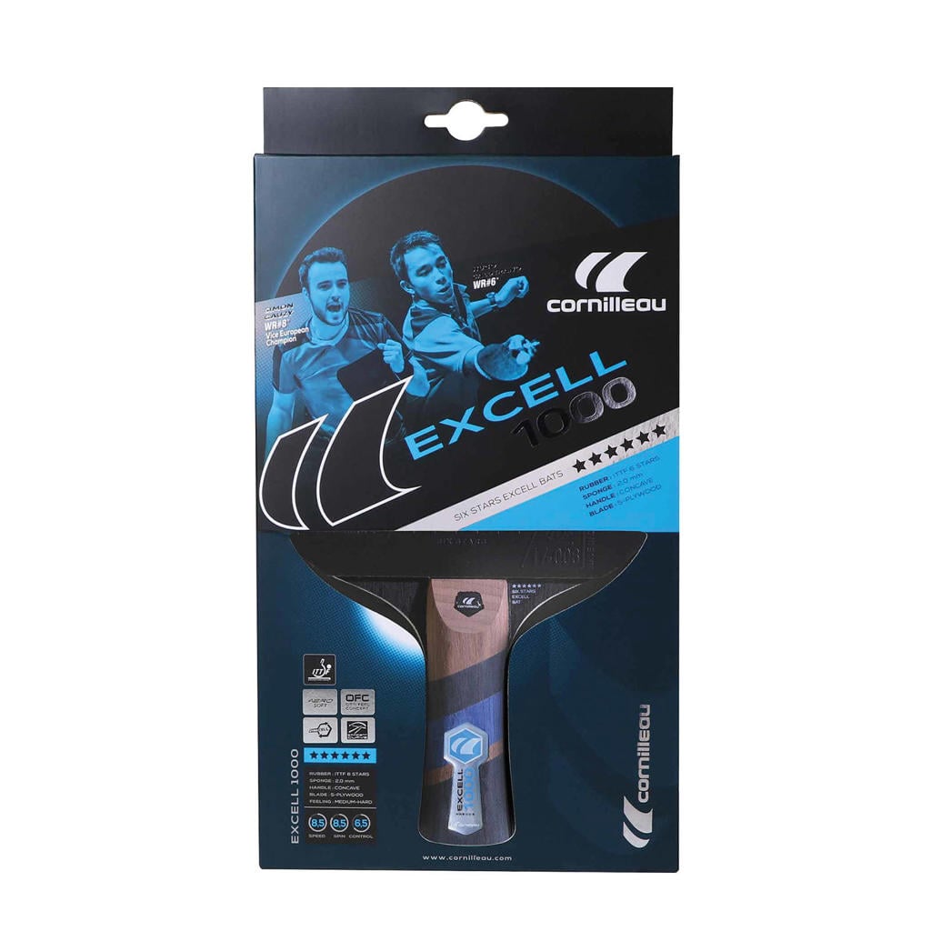 Cornilleau Excell 1000 tafeltennisbat indoor