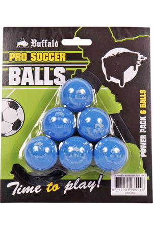 Pro Tafelvoetbalballetjes - (blauw) (set van 6)
