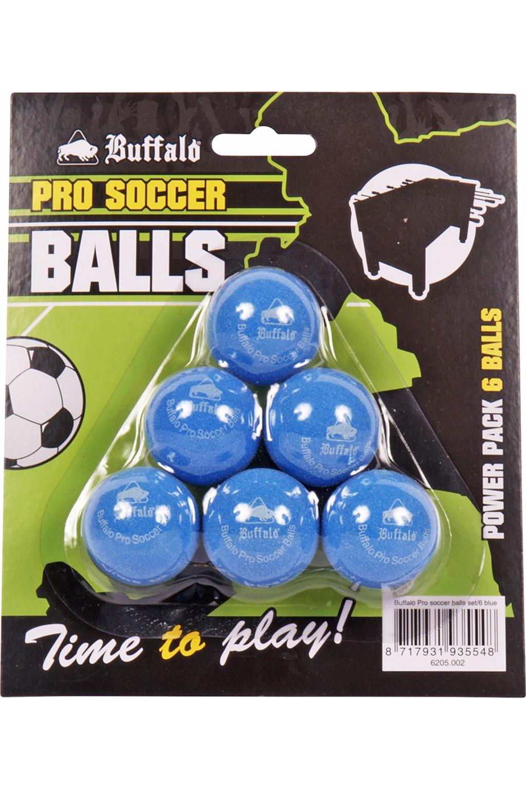 Buffalo Pro Tafelvoetbalballetjes - (blauw) (set van 6)