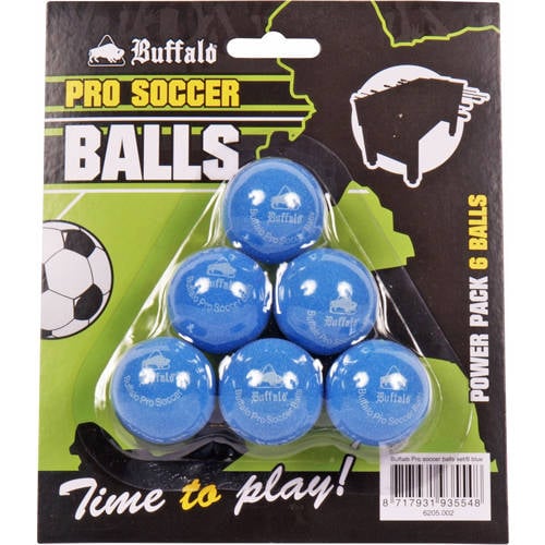 Buffalo Pro Tafelvoetbalballetjes set van 6 (blauw) afbeelding