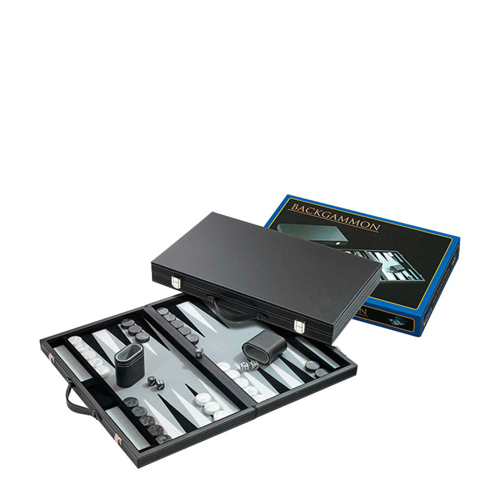 Philos Backgammon grijs medium 28x23,5 cm