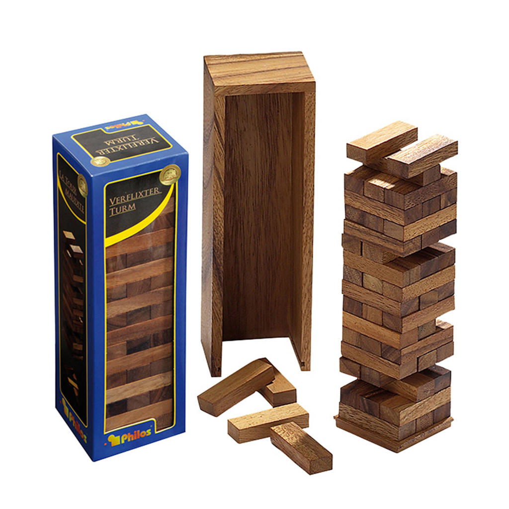 Philos Timber vallende toren deluxe 95x85x305mm