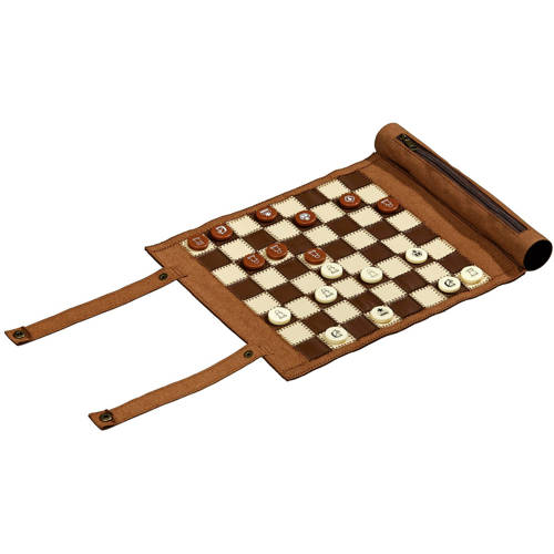 Philos Backgammon, schaak- en dam reisset rol Backgammon-, schaak- en damreisset (rol) afbeelding