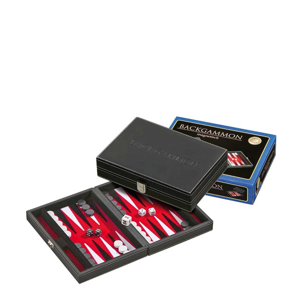 Philos Backgammon Tinos klein rood 23x16.5cm