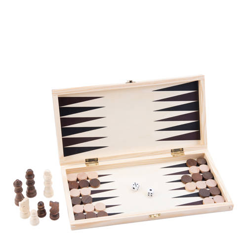 Buffalo Schaak/ Backgammon set Schaak-/ backgammon set afbeelding