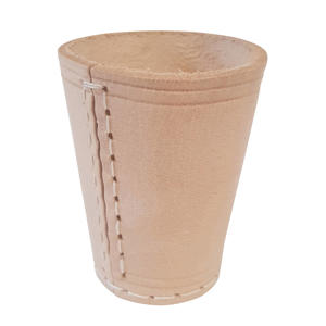 Dobbel beker Leder Dobbelbeker leder