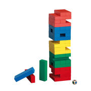 thumbnail: Philos Timber vallende toren gekleurd 75x75x300mm Timber vallende toren gekleurd (75x75x300 mm)