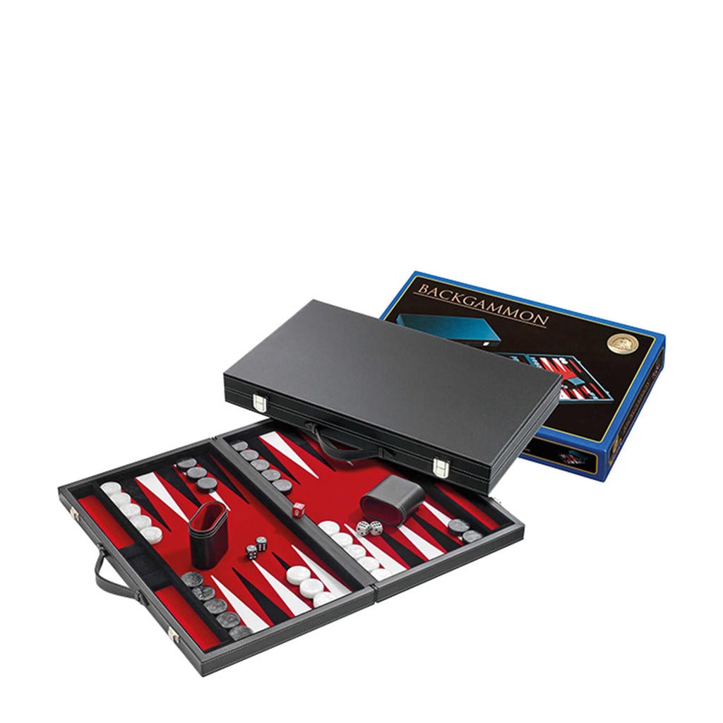Philos Backgammon rood medium 38x23,5cm
