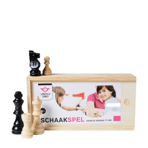 Longfield Schaak set in box 77mm Longfield Schaatset in box afbeelding