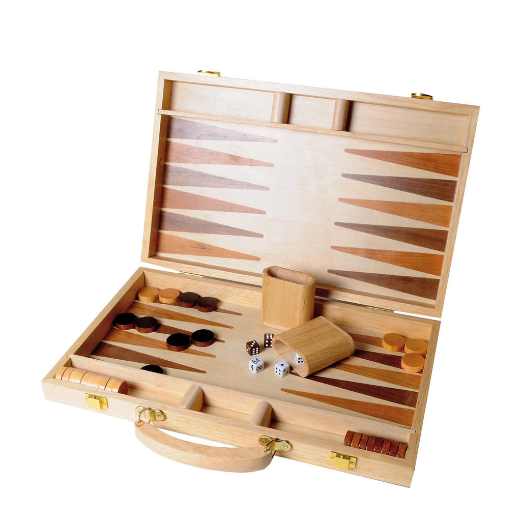 Buffalo Backgammon ingelegd hout 38,1 cm