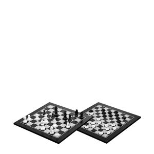 houten schaak-dam set 40x40 cm Houten schaak-/damset (40x40cm)