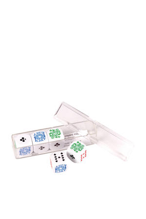 5 dobbelstenen poker 16mm in doosje Set van 5 pokerdobbelstenen in doosje